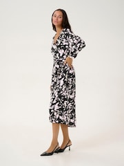 Kaffe KAlura Long Sleeve Black Dress - Image 2 of 4