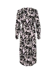 Kaffe KAlura Long Sleeve Black Dress - Image 4 of 4