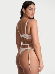 Victoria's Secret White Peony Embroidery Garter Belt - Image 2 of 2