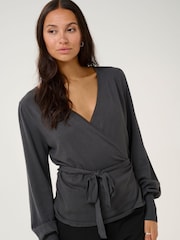 Kaffe Anno Astrid Wrap Cardigan - Image 1 of 6