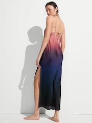 Victoria's Secret Blue Ombre Satin Maxi Dress - Image 2 of 2