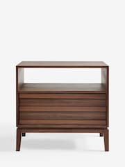 Jasper Conran London Brown Belgrave Wide Bedside Table - Image 1 of 4