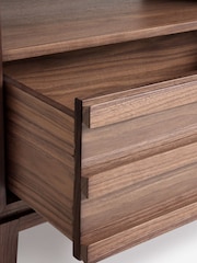 Jasper Conran London Brown Belgrave Wide Bedside Table - Image 4 of 4