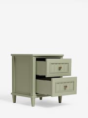 Nina Campbell Light Green Willis Bedside Table - Image 5 of 6