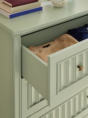 Nina Campbell Light Green Willis Tall Tall Chest of Drawers - Image 3 of 4