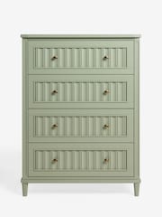 Nina Campbell Light Green Willis Tall Tall Chest of Drawers - Image 4 of 4