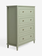 Nina Campbell Light Green Willis Tall Tall Chest of Drawers - Image 2 of 4