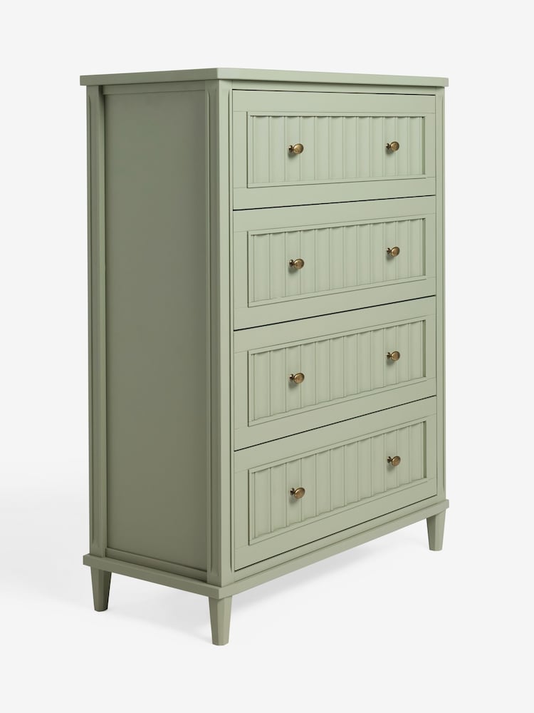 Nina Campbell Light Green Willis Tall Tall Chest of Drawers - Image 2 of 4