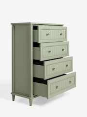 Nina Campbell Light Green Willis Tall Tall Chest of Drawers - Image 3 of 4