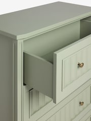 Nina Campbell Light Green Willis Tall Tall Chest of Drawers - Image 4 of 4