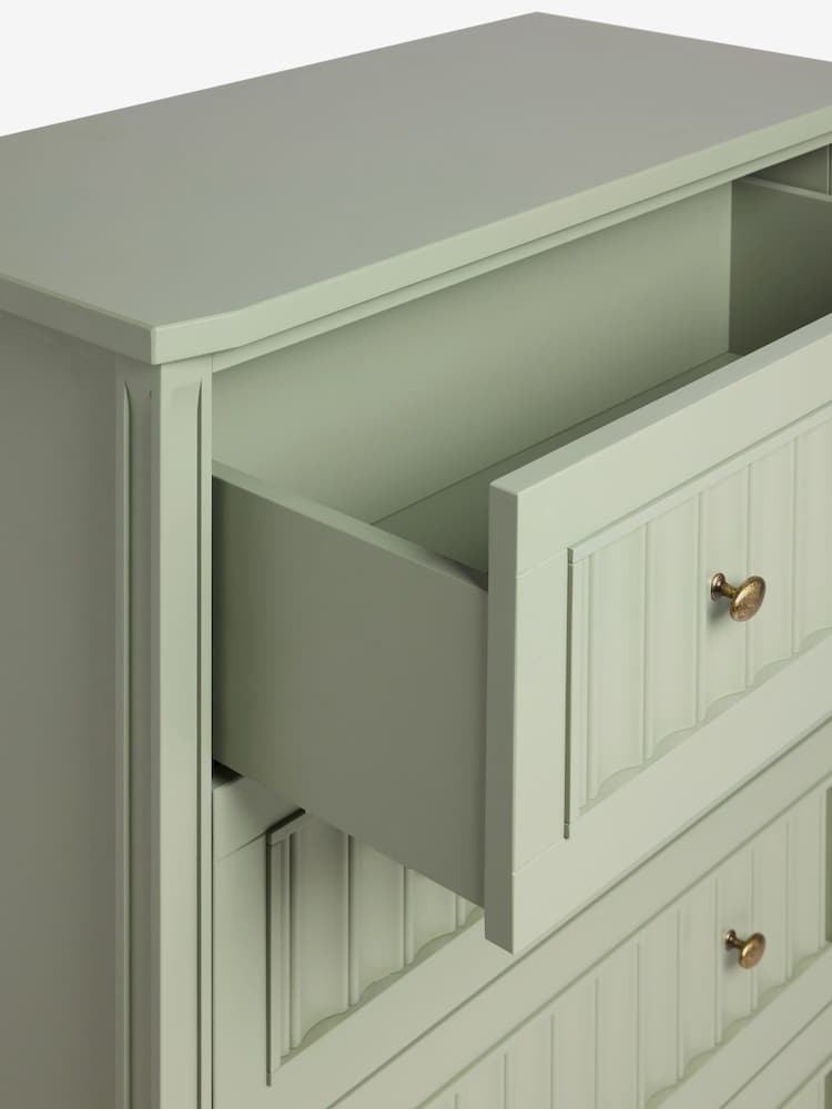Nina Campbell Light Green Willis Tall Tall Chest of Drawers - Image 4 of 4