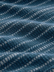 Azul/branco - Camisa de jérsei listrada texturizada - Imagem 8 de 8
