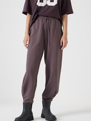 Hush Brown Pleat Detail Joggers - Image 2 of 4