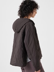 Hush Brown Briar Pop Over Puffer Jacket - Image 3 of 4