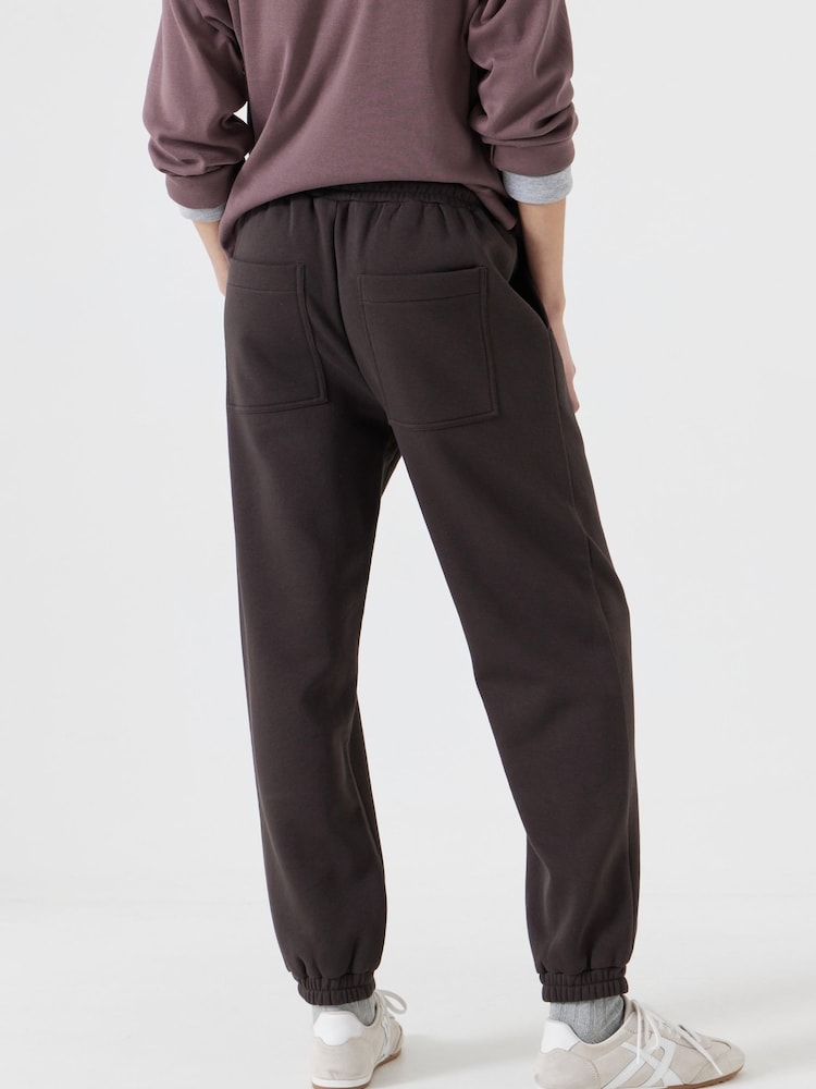 Hush Brown Alyna Pocket Detail Relaxed Joggers - Image 3 of 5