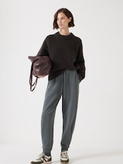 Hush Green Pleat Detail Joggers - Image 1 of 4