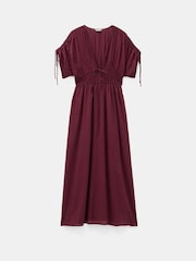 Hush Red Grace Cotton Blend Midi Dress - Image 4 of 4