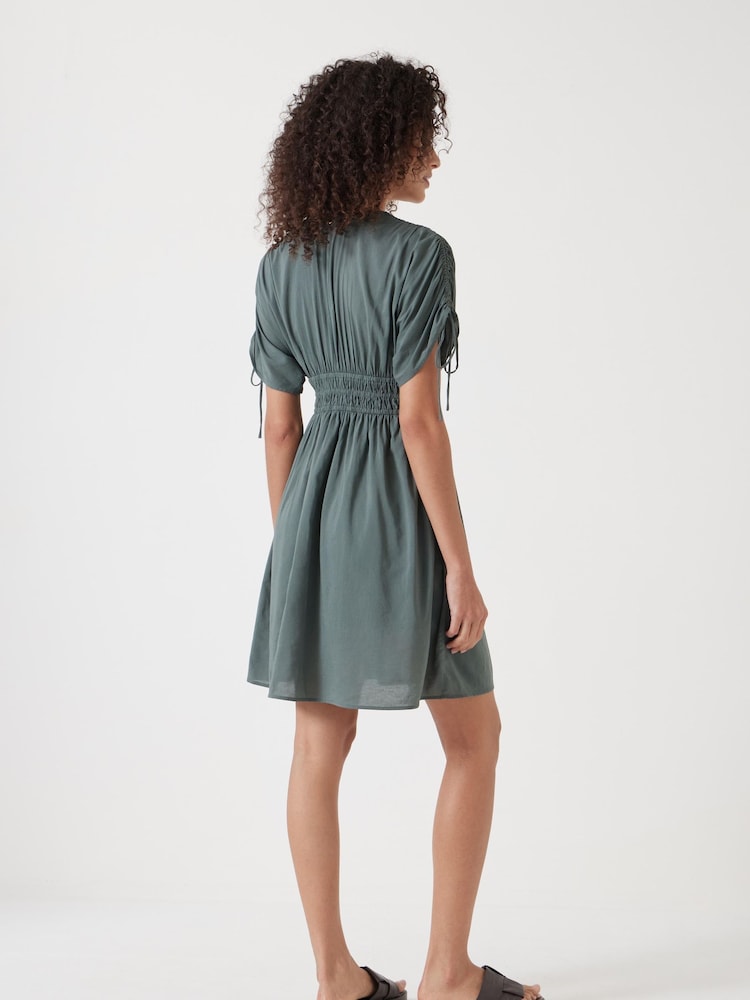 Hush Green Grace Cotton Blend Mini Dress - Image 3 of 4