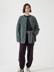 Hush Green Anya Reversible Quilted Liner Jacket - Image 2 of 7