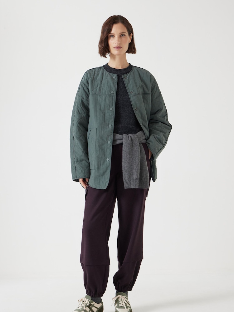 Hush Green Anya Reversible Quilted Liner Jacket - Image 2 of 7