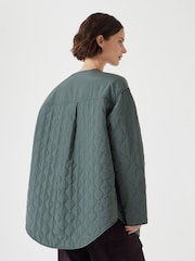 Hush Green Anya Reversible Quilted Liner Jacket - Image 3 of 7