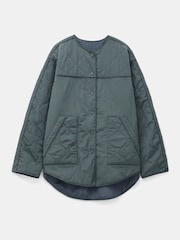 Hush Green Anya Reversible Quilted Liner Jacket - Image 7 of 7