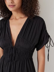 Hush Black Grace Cotton Blend Mini Dress - Image 2 of 4