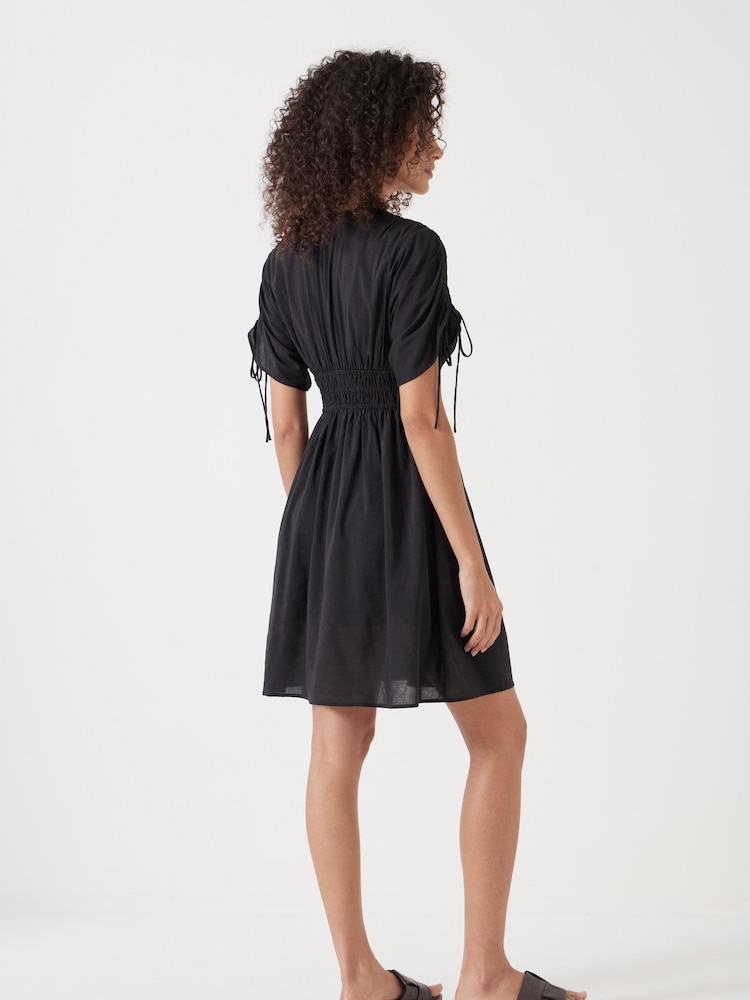 Hush Black Grace Cotton Blend Mini Dress - Image 3 of 4