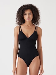 Hush Black Dina Double Strap Crinkle Swimsuit - Image 1 of 4