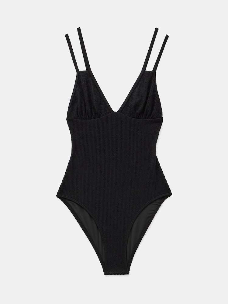 Hush Black Dina Double Strap Crinkle Swimsuit - Image 4 of 4