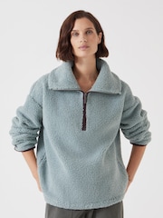Hush Grey Grey Fleece Half Zip Sweatshirt - Image 1 of 4