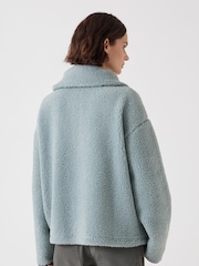 Hush Grey Grey Fleece Half Zip Sweatshirt - Image 2 of 4