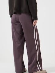 Hush Brown Harrison Side Stripe Joggers - Image 2 of 4