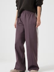 Hush Brown Harrison Side Stripe Joggers - Image 3 of 4