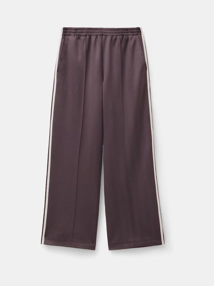 Hush Brown Harrison Side Stripe Joggers - Image 4 of 4
