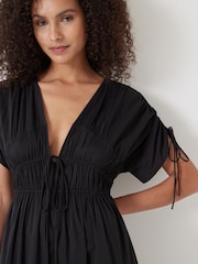 Hush Black Grace Cotton Blend Midi Dress - Image 2 of 4