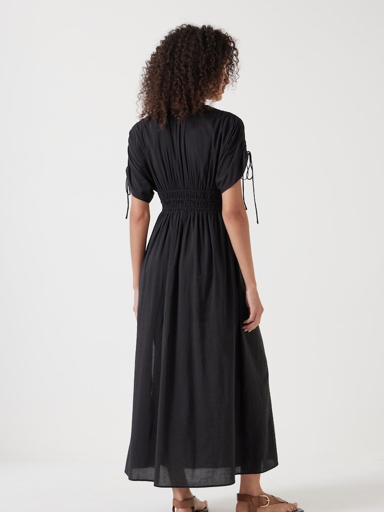 Hush Black Grace Cotton Blend Midi Dress - Image 3 of 4