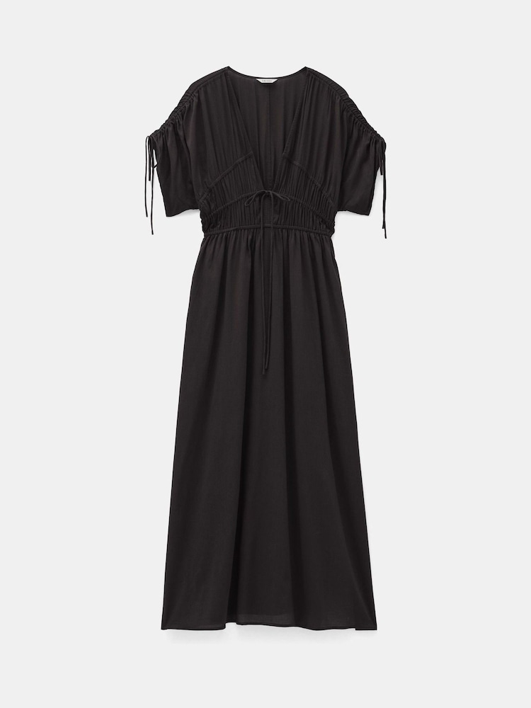 Hush Black Grace Cotton Blend Midi Dress - Image 4 of 4