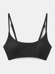 Hush Black Square Neck Texture Bikini Top - Image 4 of 4