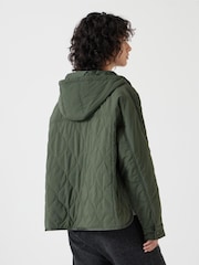 Hush Green Briar Pop Over Puffer Jacket - Image 2 of 4