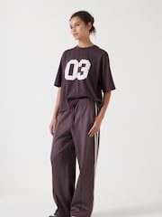 Hush Brown Collegiate Graphic Print T-Shirt - Image 2 of 4
