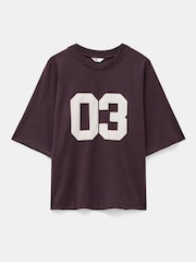 Hush Brown Collegiate Graphic Print T-Shirt - Image 4 of 4