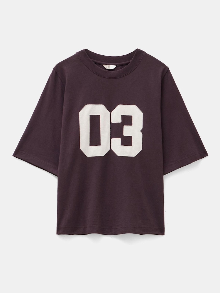 Hush Brown Collegiate Graphic Print T-Shirt - Image 4 of 4