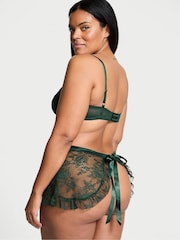 Victoria's Secret Botanical Green Lace Unlined Balcony Babydoll Set - Image 2 of 3