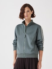 Hush Green Blue Zanna Zip Up Sweatshirt - Image 1 of 4