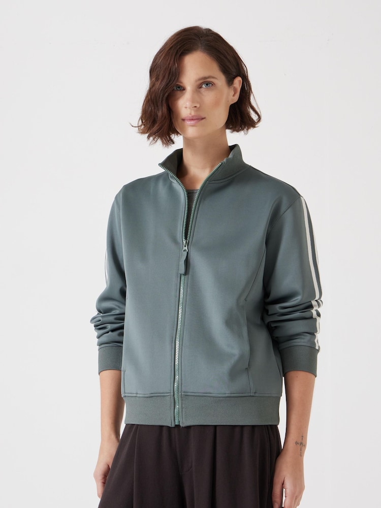 Hush Green Blue Zanna Zip Up Sweatshirt - Image 1 of 4