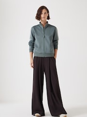 Hush Green Blue Zanna Zip Up Sweatshirt - Image 3 of 4