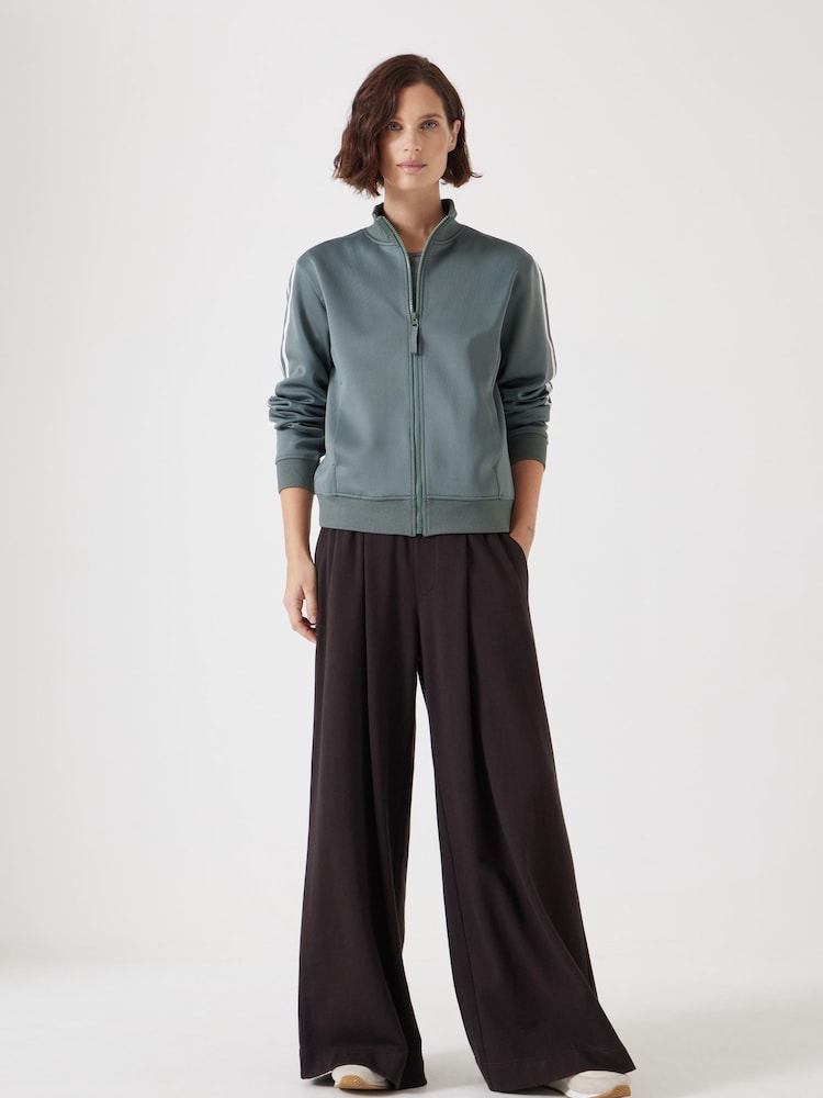 Hush Green Blue Zanna Zip Up Sweatshirt - Image 3 of 4
