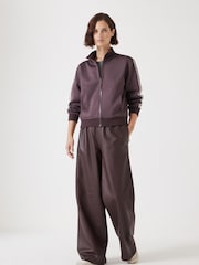 Hush Brown Blue Zanna Zip Up Sweatshirt - Image 2 of 4