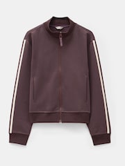 Hush Brown Blue Zanna Zip Up Sweatshirt - Image 4 of 4